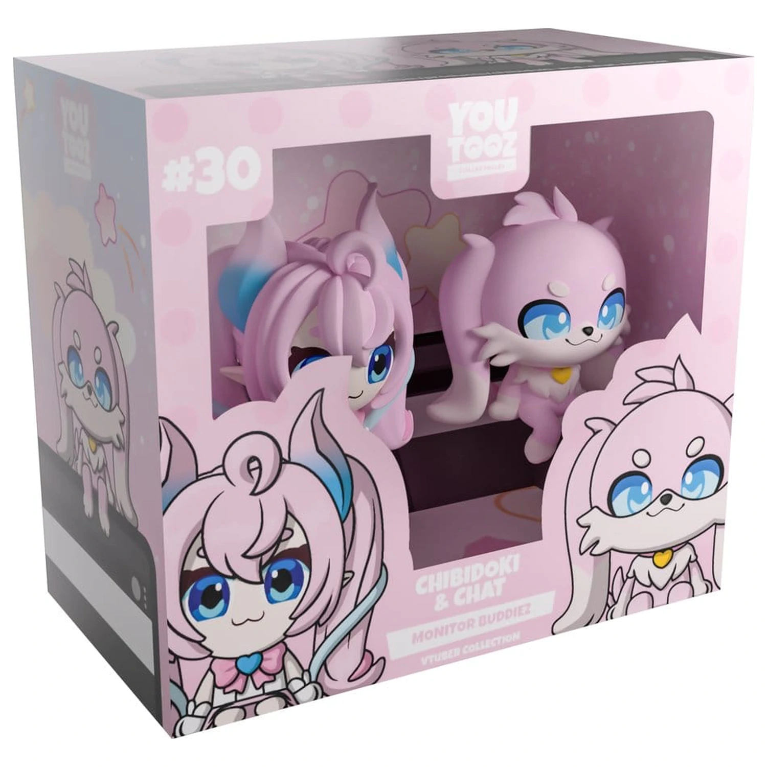Originálne vinylové figúrky Chibidoki & Chat Monitor Buddiez 7 cm produktová fotografia