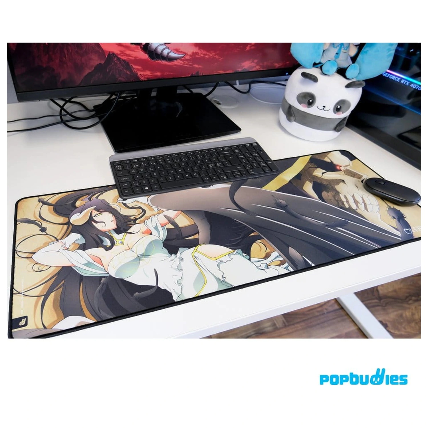 Overlord Podložka pod myš Albedo & Ainz XXL produktová fotografia