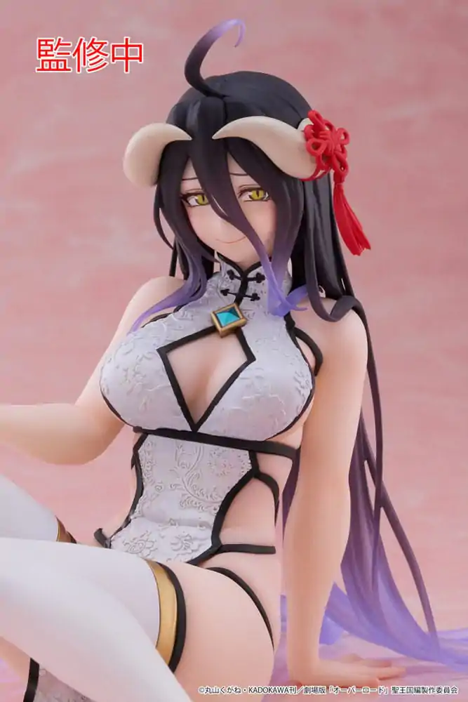 Overlord PVC Socha Desktop Cute Figure Albedo Chinese Dress Ver. 13 cm produktová fotografia