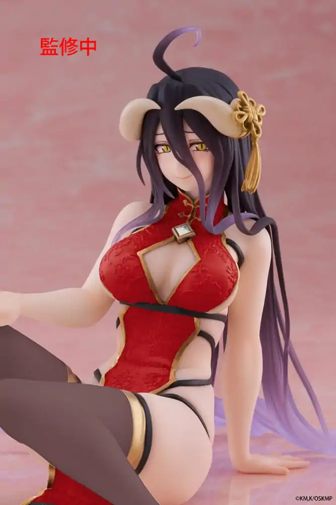 Overlord PVC Socha Desktop Cute Figure Albedo Chinese Dress Ver. Renewal 13 cm produktová fotografia