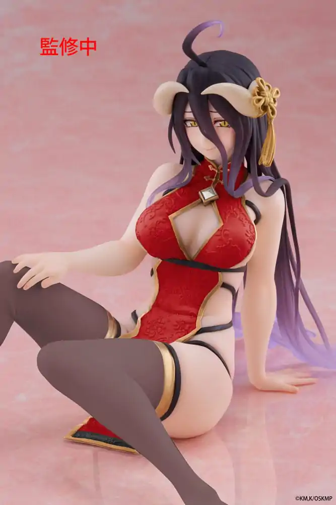 Overlord PVC Socha Desktop Cute Figure Albedo Chinese Dress Ver. Renewal 13 cm produktová fotografia
