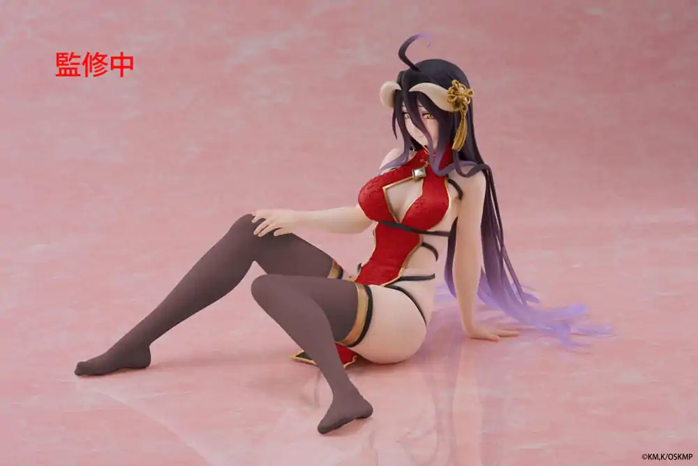 Overlord PVC Socha Desktop Cute Figure Albedo Chinese Dress Ver. Renewal 13 cm produktová fotografia