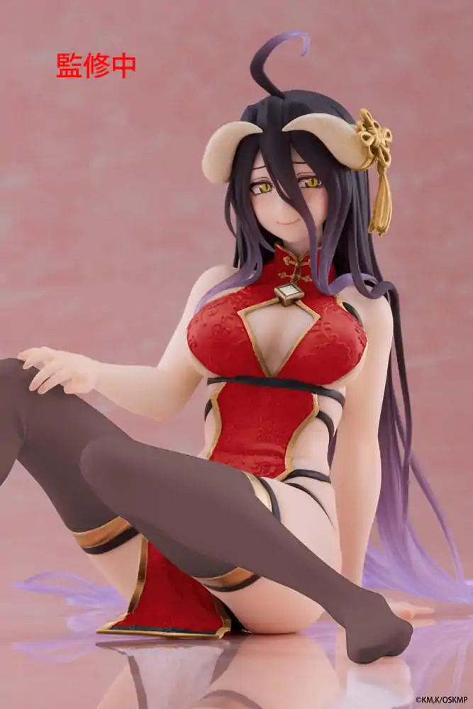 Overlord PVC Socha Desktop Cute Figure Albedo Chinese Dress Ver. Renewal 13 cm produktová fotografia