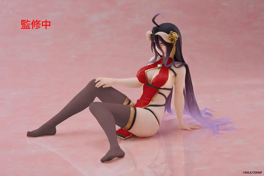 Overlord PVC Socha Desktop Cute Figure Albedo Chinese Dress Ver. Renewal 13 cm produktová fotografia