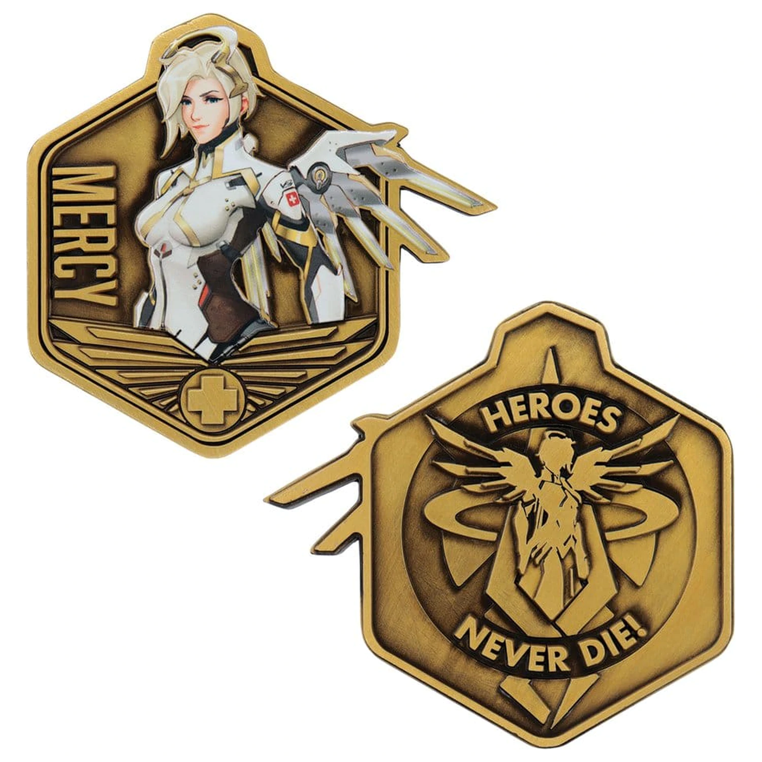 Overwatch Medailón Mercy limitovaná edícia produktová fotografia