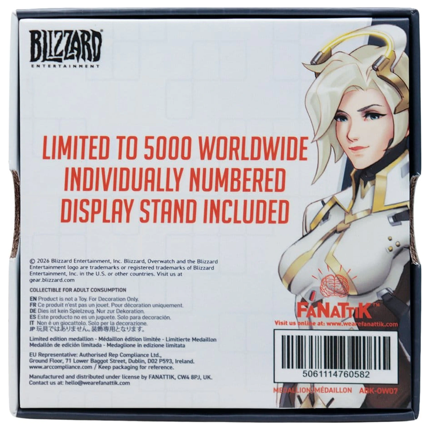 Overwatch Medailón Mercy limitovaná edícia produktová fotografia