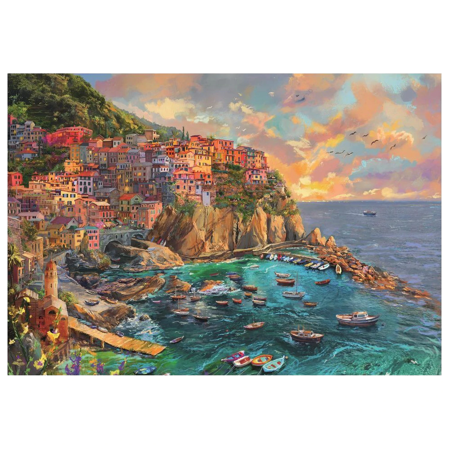 Painted Manarola puzzle 2000 kusov produktová fotografia