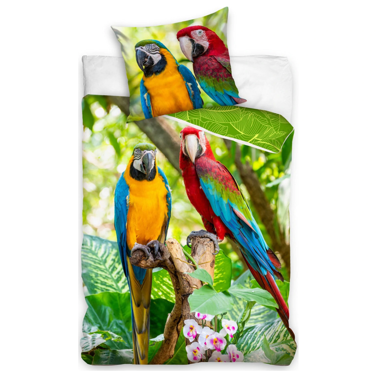 Parrot Couple obliečka na perinu produktová fotografia