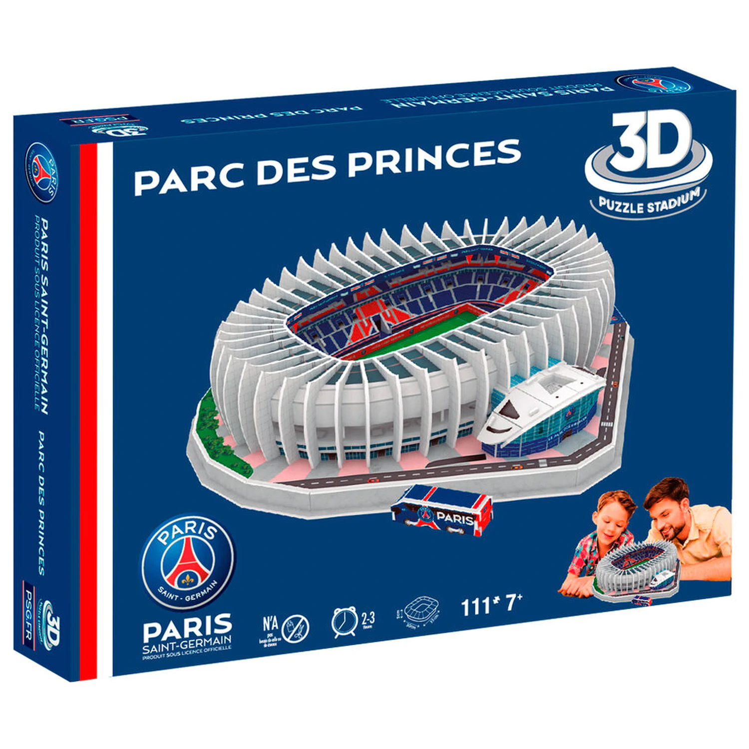 Paris Saint-Germain Princes Park Štadión 3D puzzle 111ks produktová fotografia