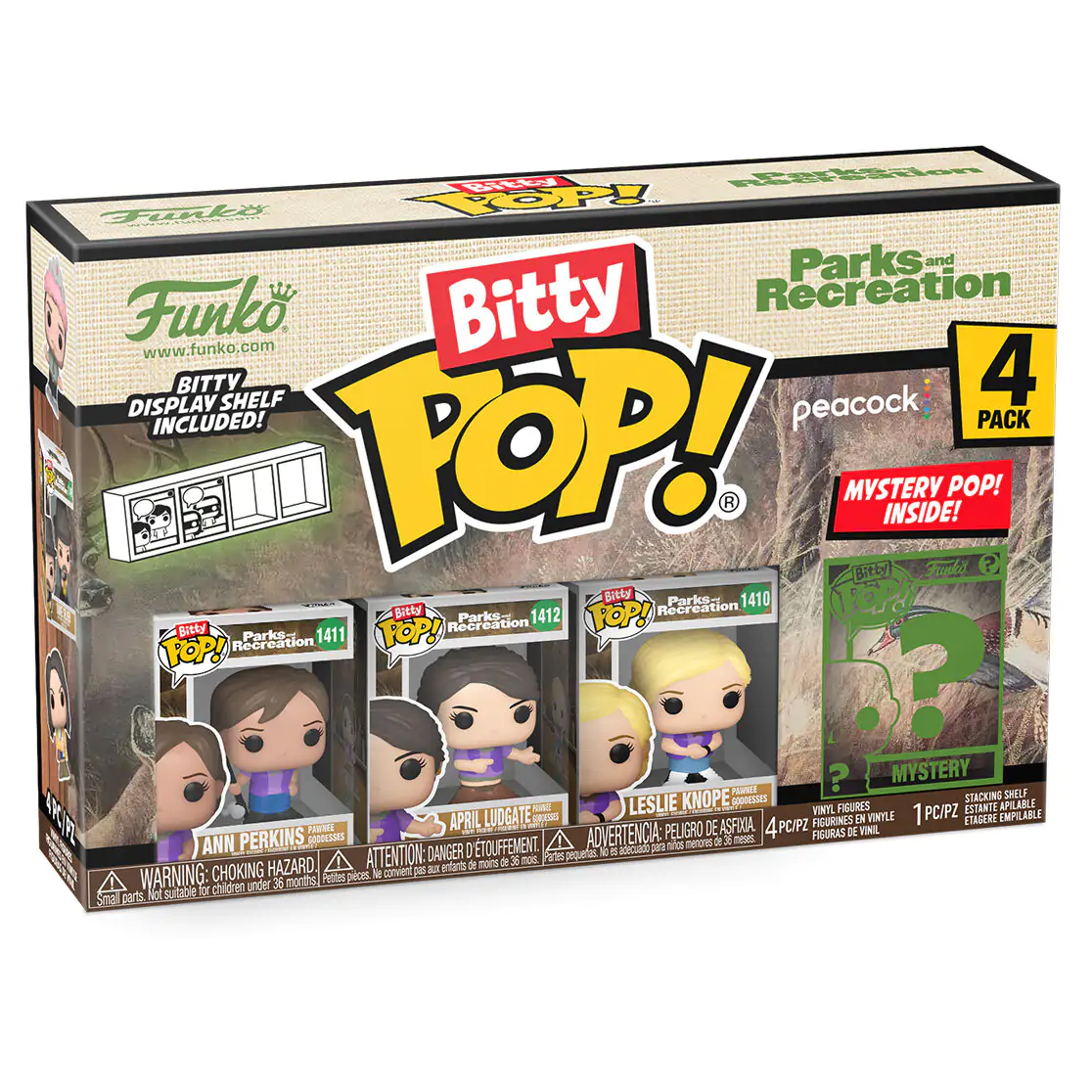 Blister 4 figúrkami Bitty Funko POP Park and Recreation Goddess termékfotó