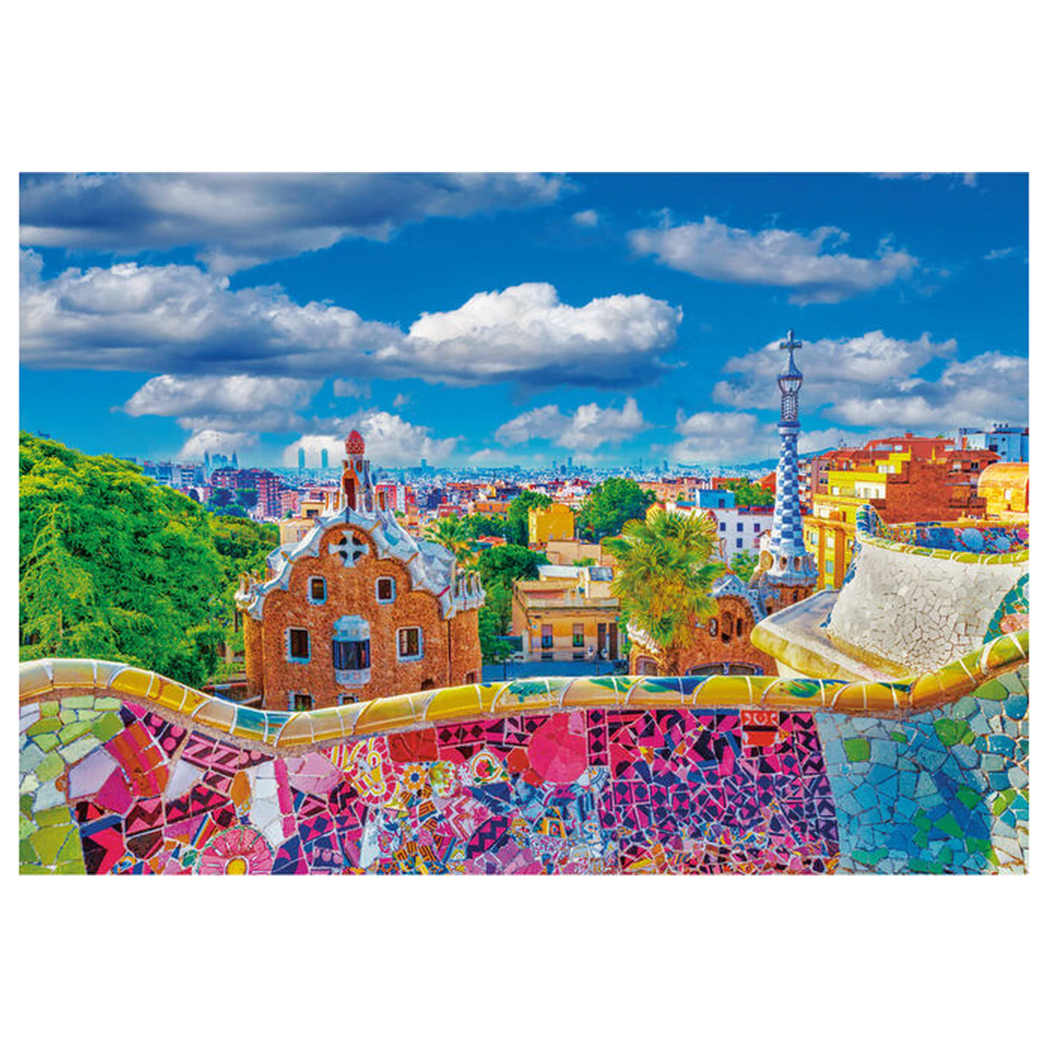 Park Güell Barcelona puzzle 1000 ks produktová fotografia