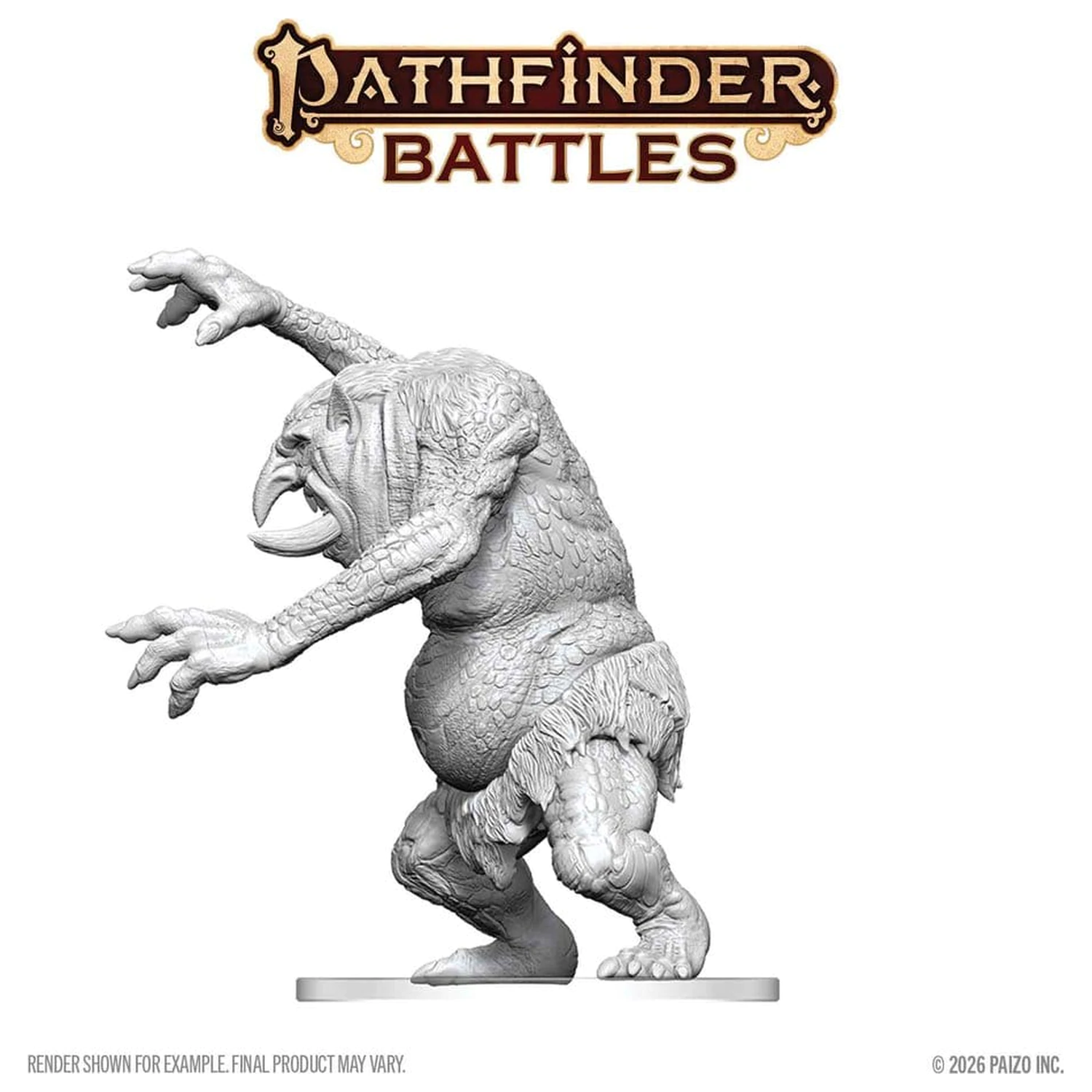 Pathfinder Battles Deep Cuts Nenamaľovaná miniatúra Lesný Troll 15 cm produktová fotografia