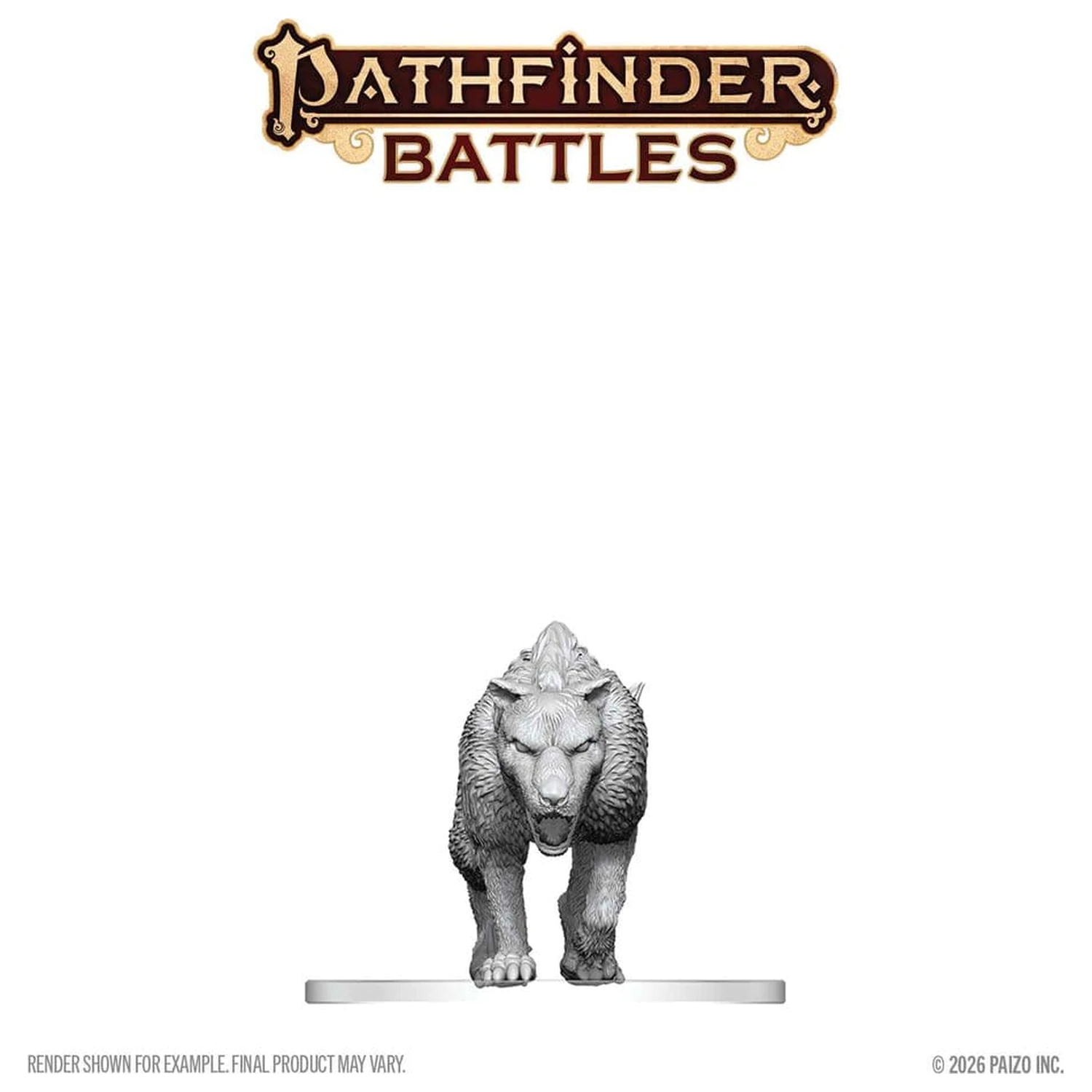 Pathfinder Battles Deep Cuts nenafarbená miniatúra Hyaenodon 13 cm produktová fotografia