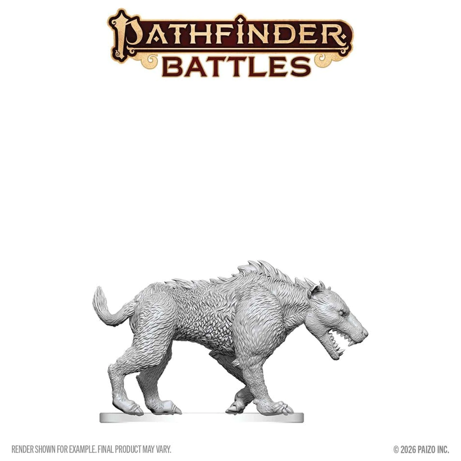 Pathfinder Battles Deep Cuts nenafarbená miniatúra Hyaenodon 13 cm produktová fotografia