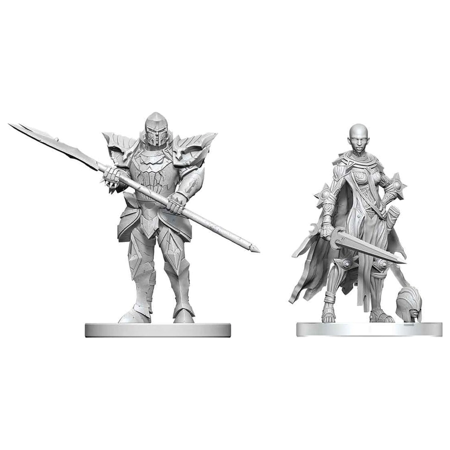 Pathfinder Battles Deep Cuts Nenamaľovaná miniatúra Nail & Rack Hellknights 14 cm produktová fotografia