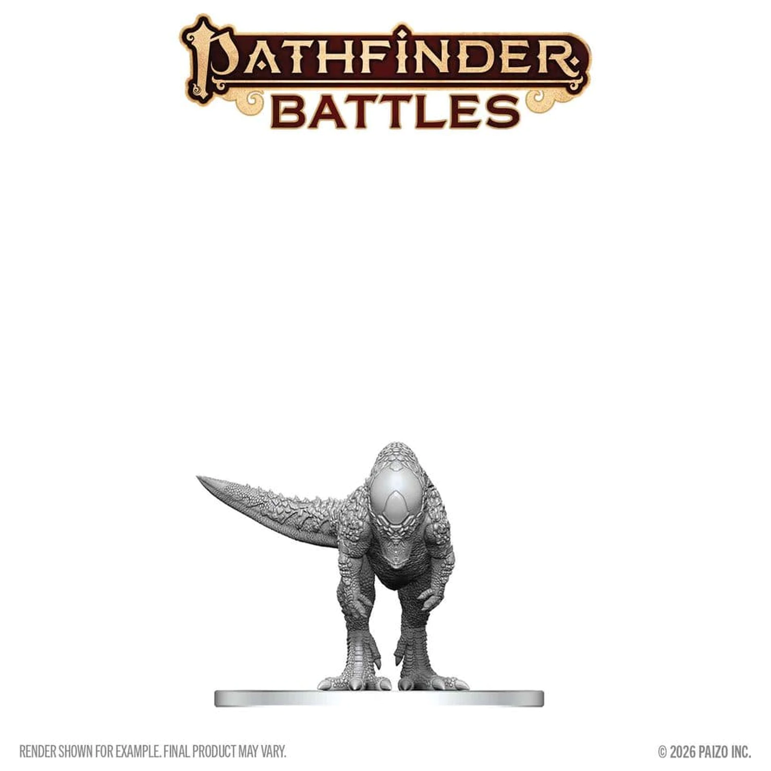 Pathfinder Battles Deep Cuts nenamaľovaná miniatúra Pachycephalosaurus 13 cm produktová fotografia