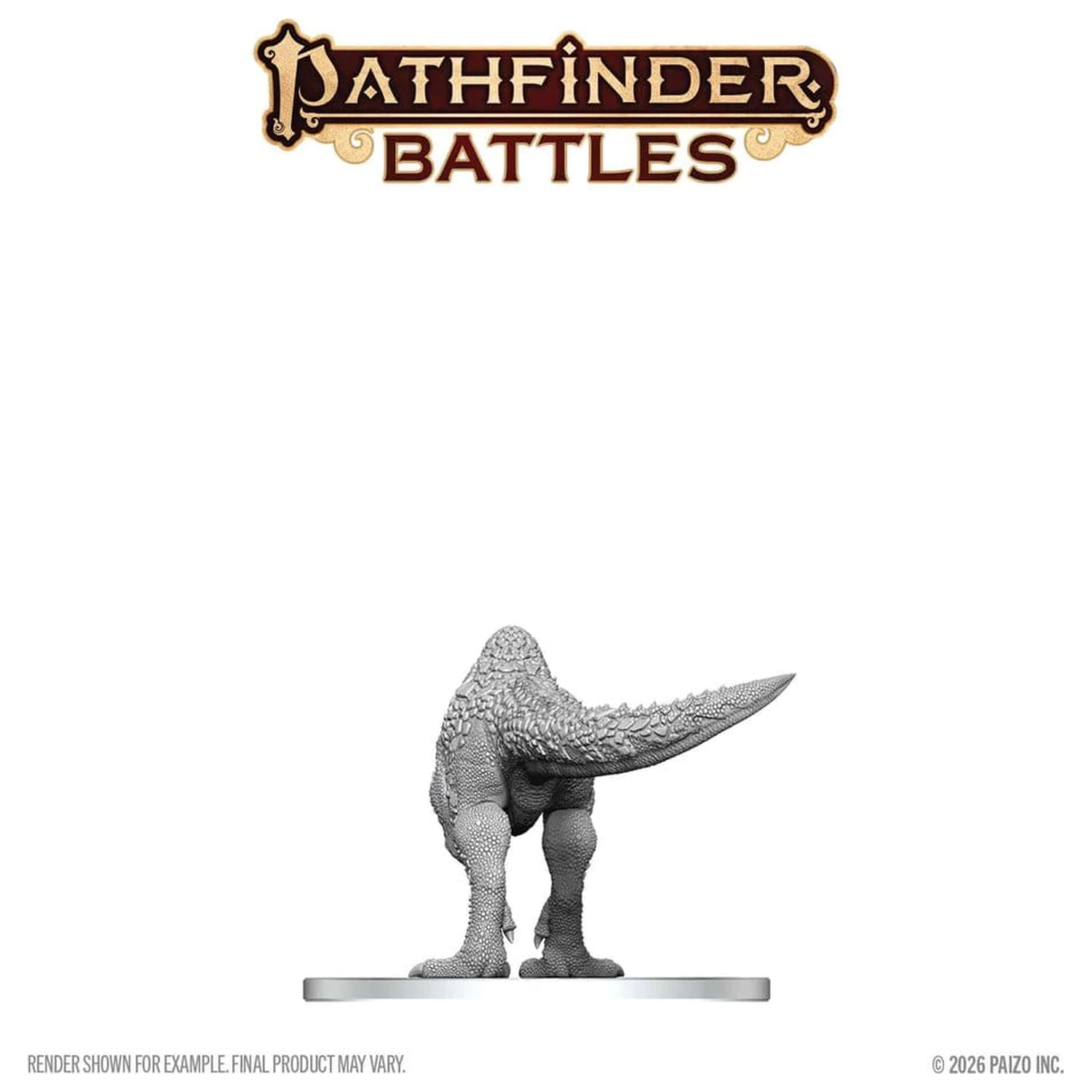 Pathfinder Battles Deep Cuts nenamaľovaná miniatúra Pachycephalosaurus 13 cm produktová fotografia