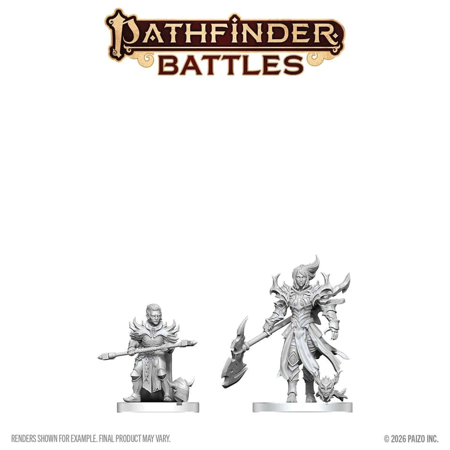 Pathfinder Battles Deep Cuts Nenamaľovaná miniatúra Pyre & Godclaw Hellknights 14 cm produktová fotografia