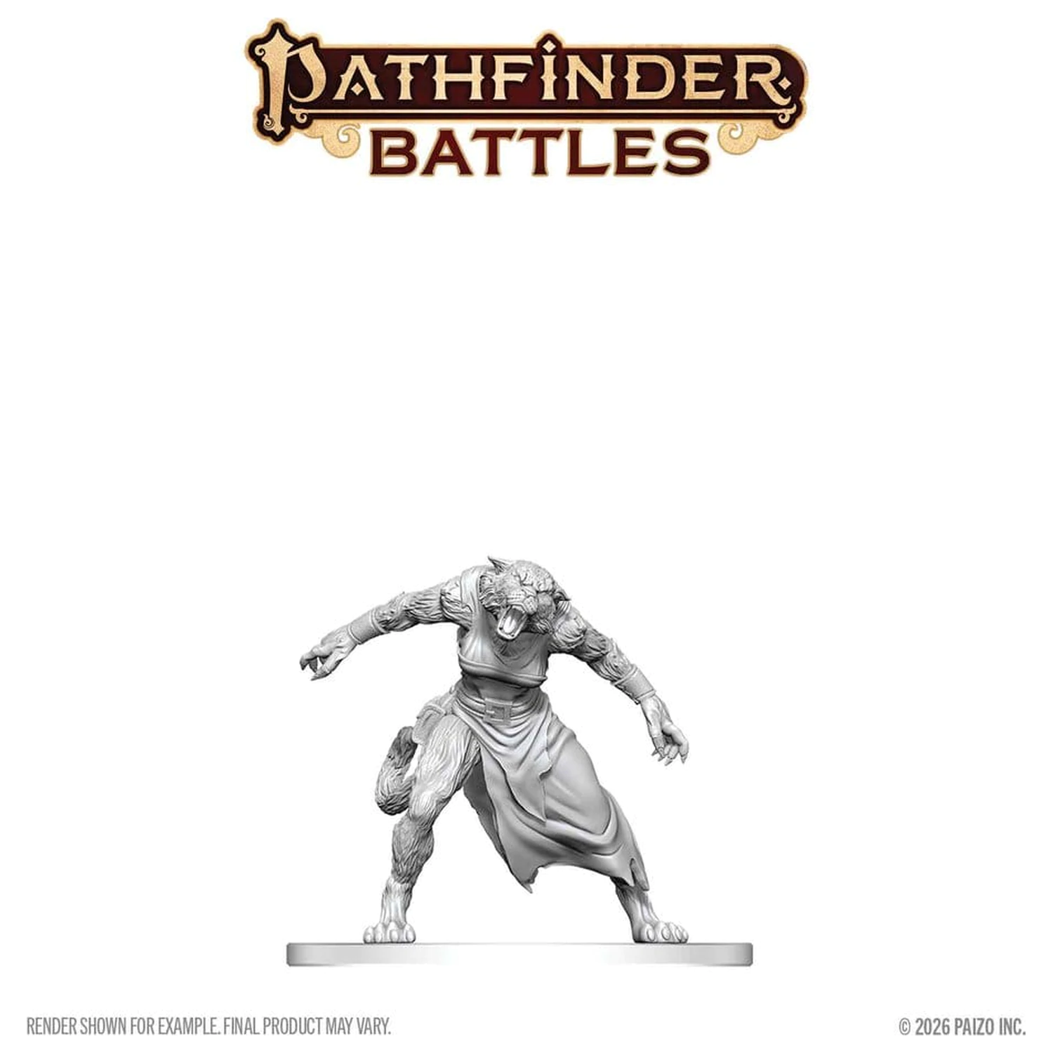 Pathfinder Battles Deep Cuts Nenamaľovaná Miniatúra Weretiger 13 cm produktová fotografia