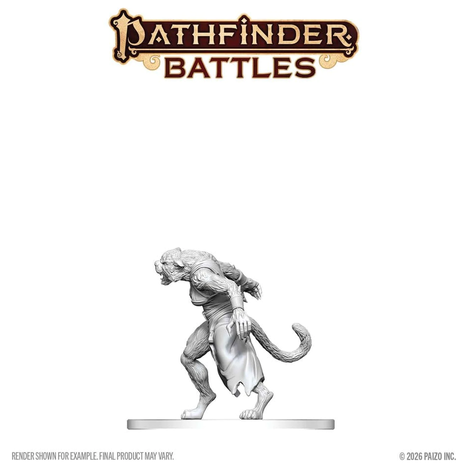 Pathfinder Battles Deep Cuts Nenamaľovaná Miniatúra Weretiger 13 cm produktová fotografia