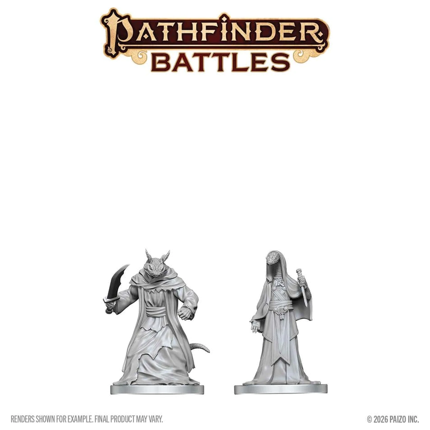 Pathfinder Battles Deep Cuts Nezafarbená miniatúra Zyss & Aapoph Serpentfolk 13 cm produktová fotografia