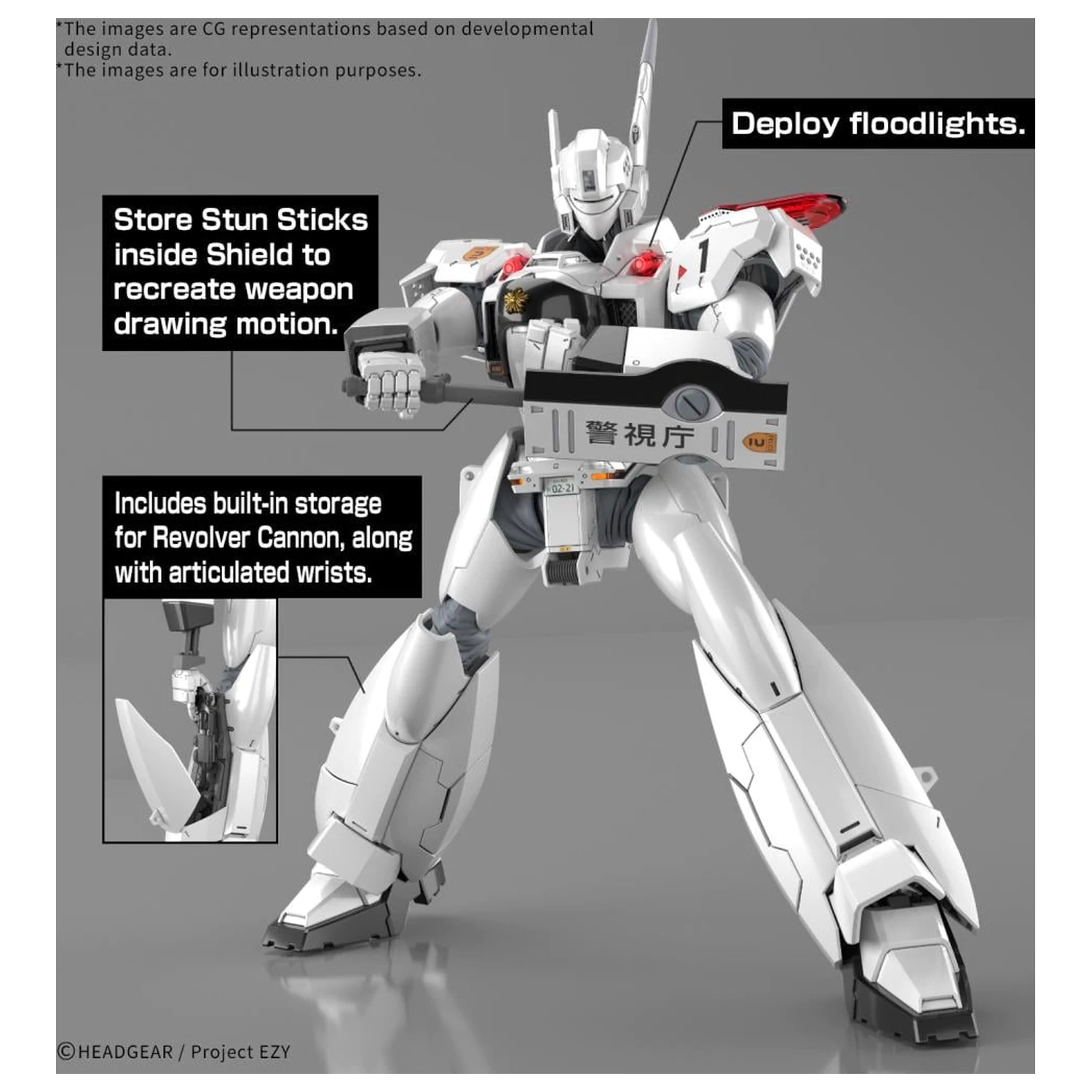 Patlabor RG 1/48 AV-98Plus Ingram (Ingram Plus) Plastikový model produktová fotografia