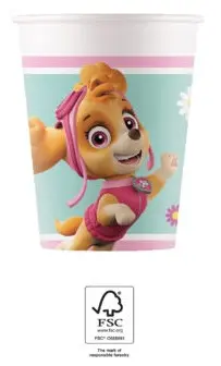 Paw Patrol Skye a Everest papierové poháre 8 ks 200 ml FSC produktová fotografia