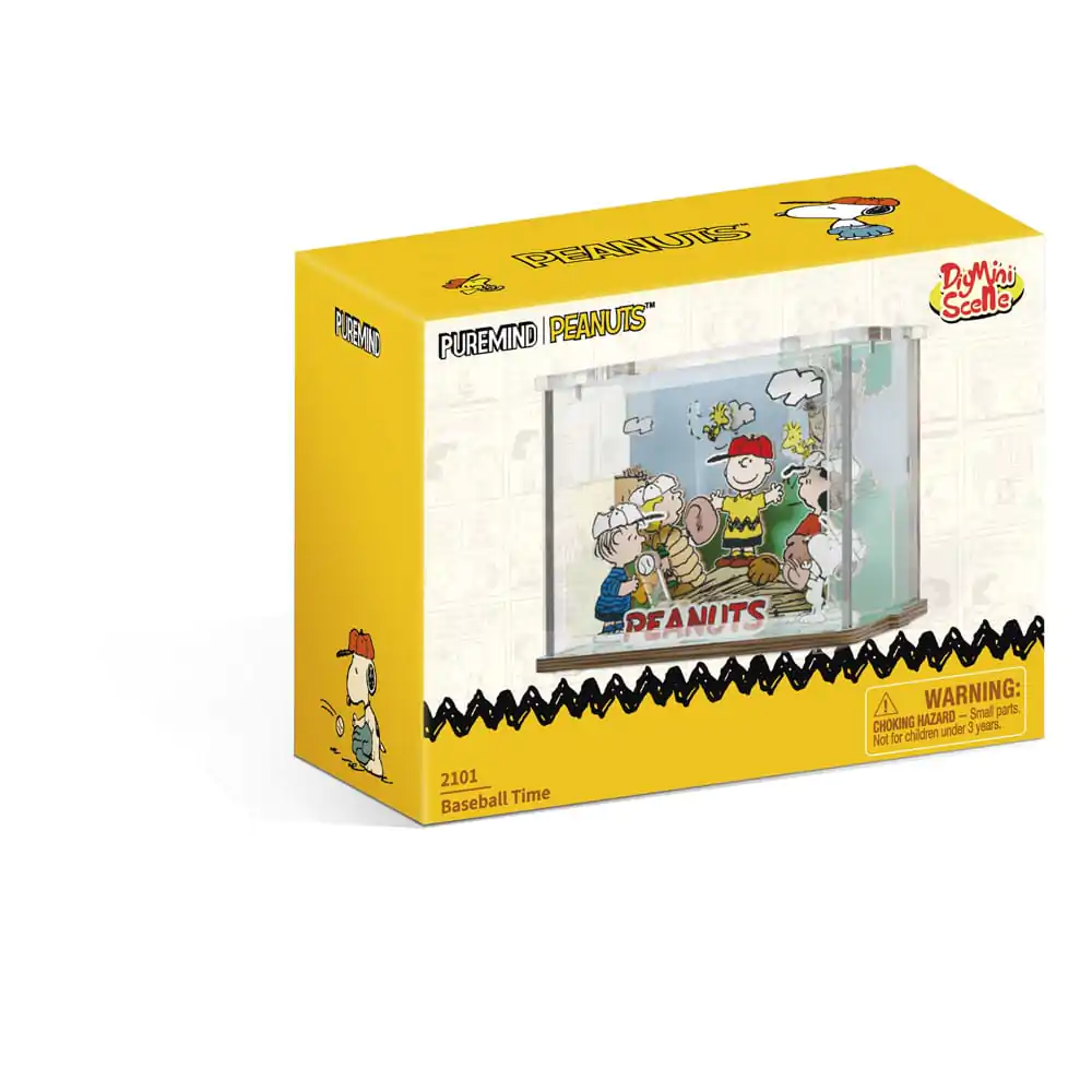 Peanuts Puremind DIY stavebnica mini scéna Baseball Time produktová fotografia