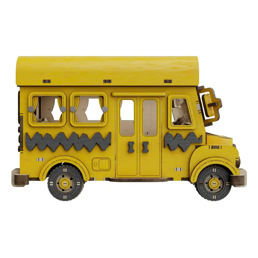 Peanuts Puremind Construction School Bus drevená stavebnica produktová fotografia