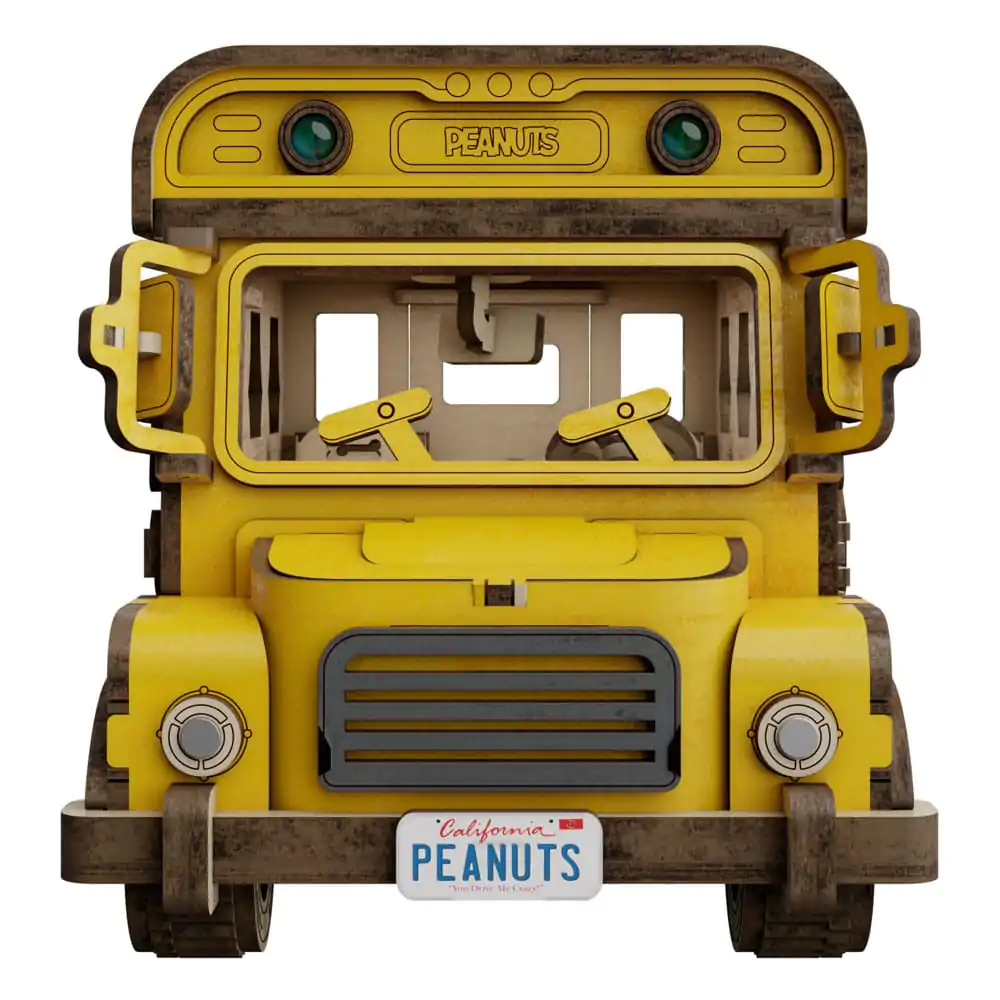 Peanuts Puremind Construction School Bus drevená stavebnica produktová fotografia