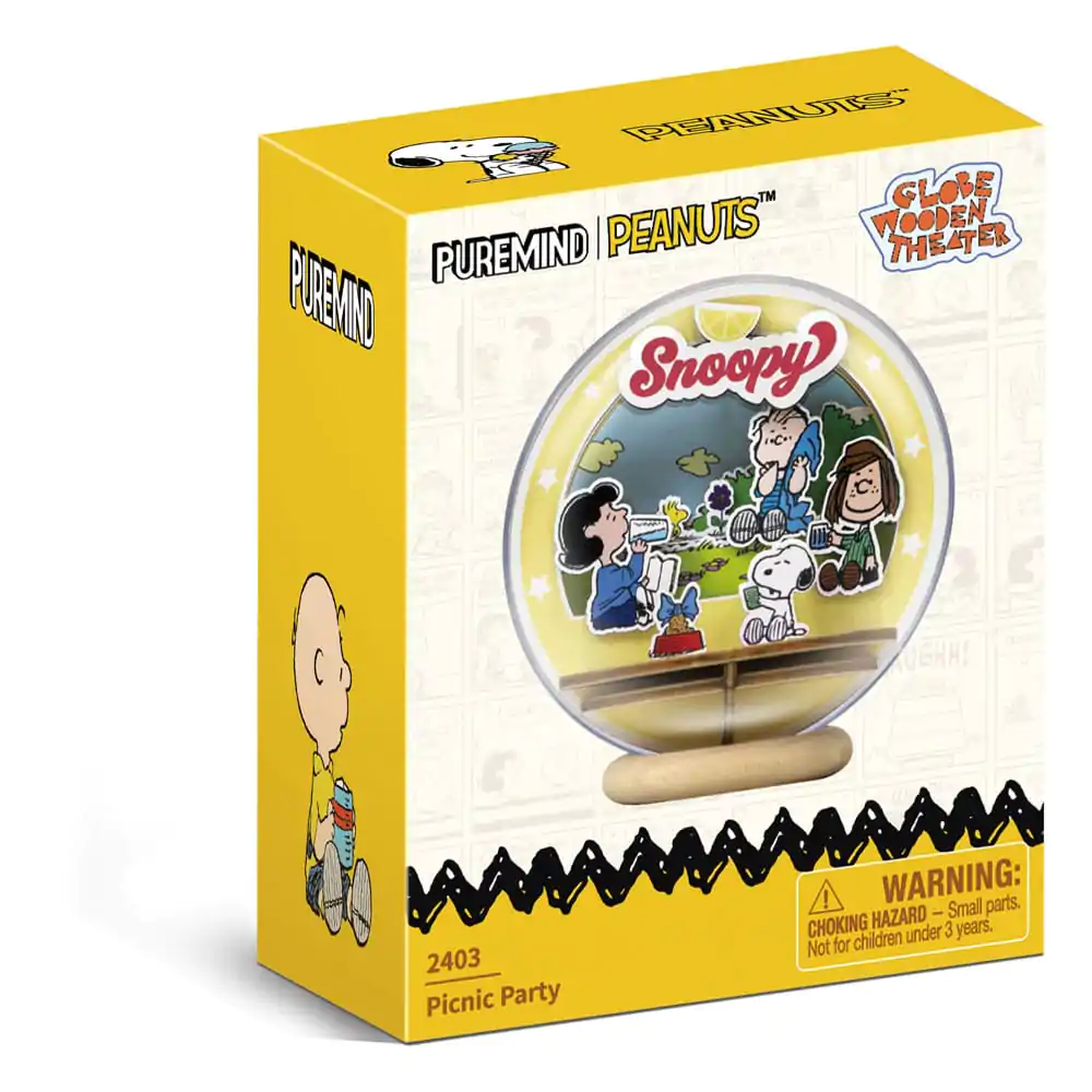 Peanuts Puremind stavebnica Wooden Theater Globe Picnic Party produktová fotografia