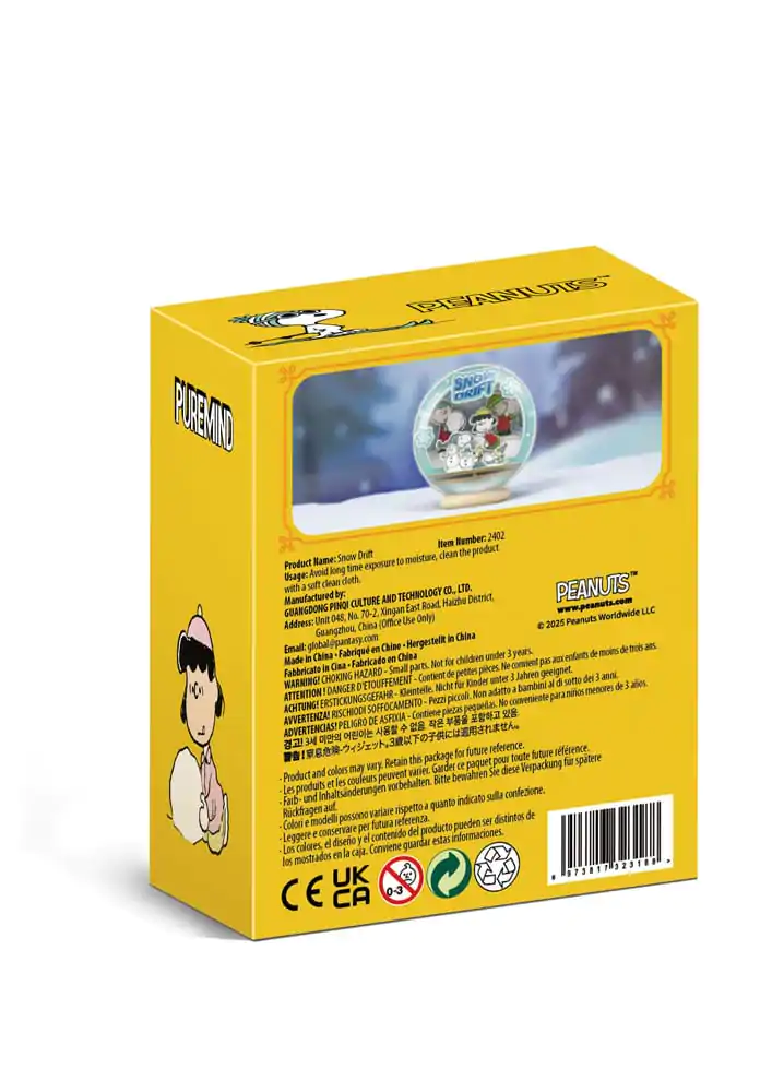 Peanuts Puremind stavebnica drevený divadelný glóbus Snow Drift produktová fotografia
