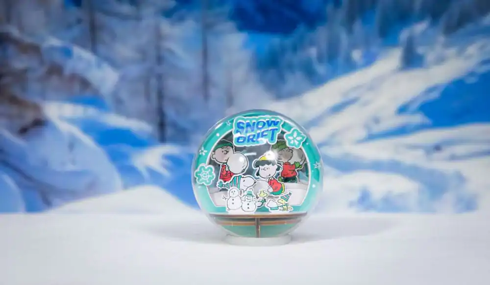 Peanuts Puremind stavebnica drevený divadelný glóbus Snow Drift produktová fotografia