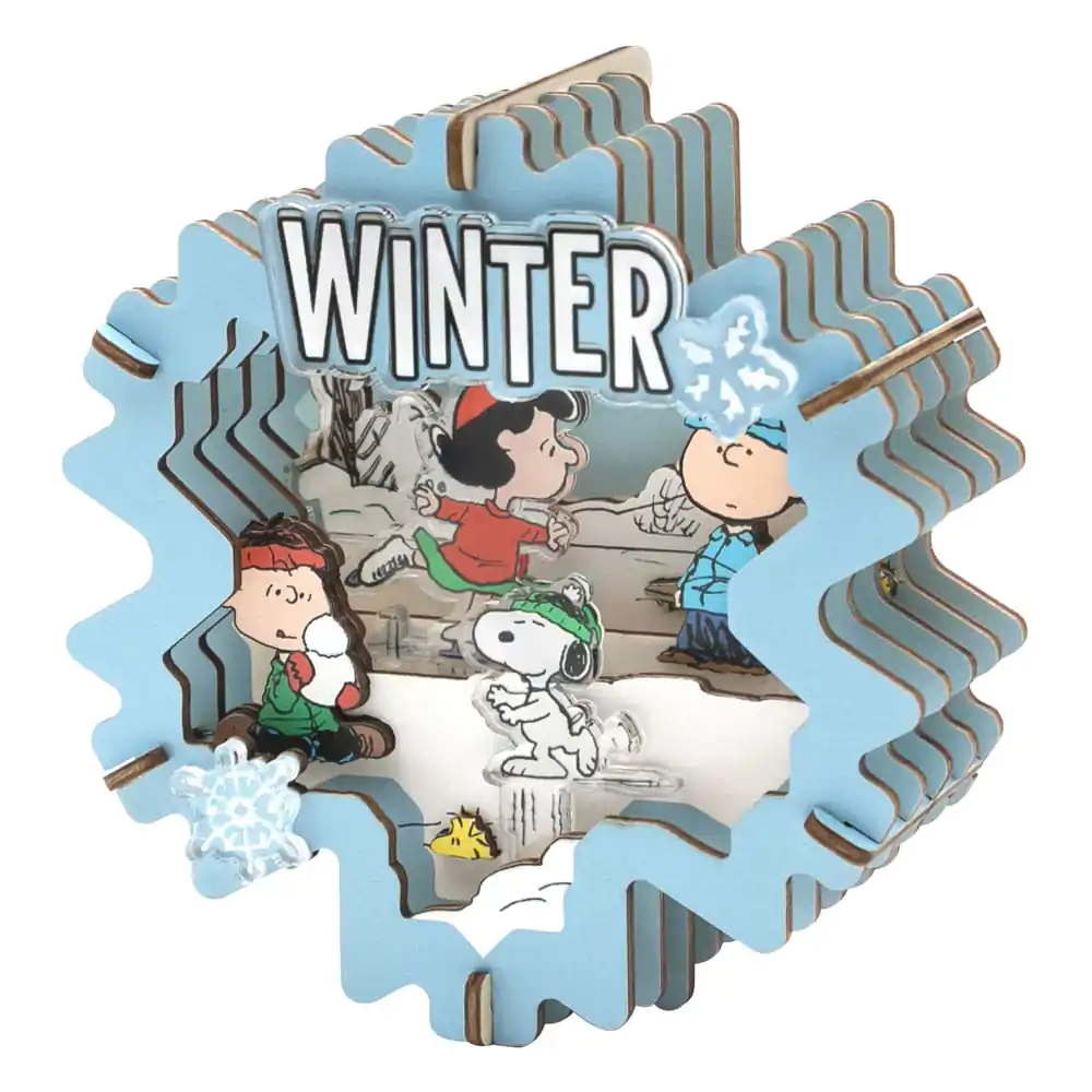 Peanuts Puremind Stavebnica Drevené Divadlo Winter Wonderland produktová fotografia