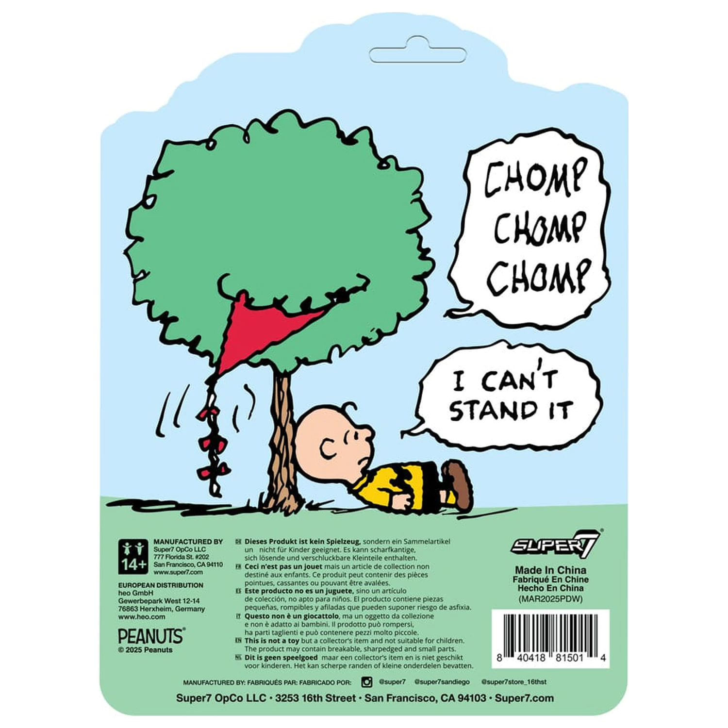Peanuts ReAction akčná figúrka Charlie Brown and the Kite-Eating Tree (Comic Panel) 9 cm produktová fotografia
