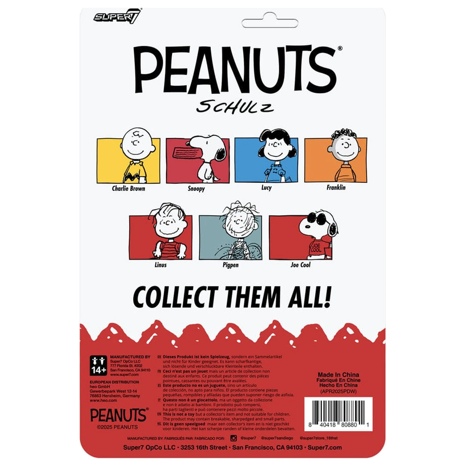 Peanuts ReAction akčná figúrka Wave 8 Joe Cool 9 cm produktová fotografia