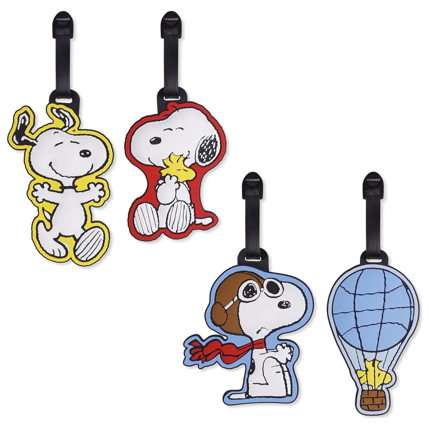 Peanuts Snoopy sada 4 visačiek na batožinu produktová fotografia