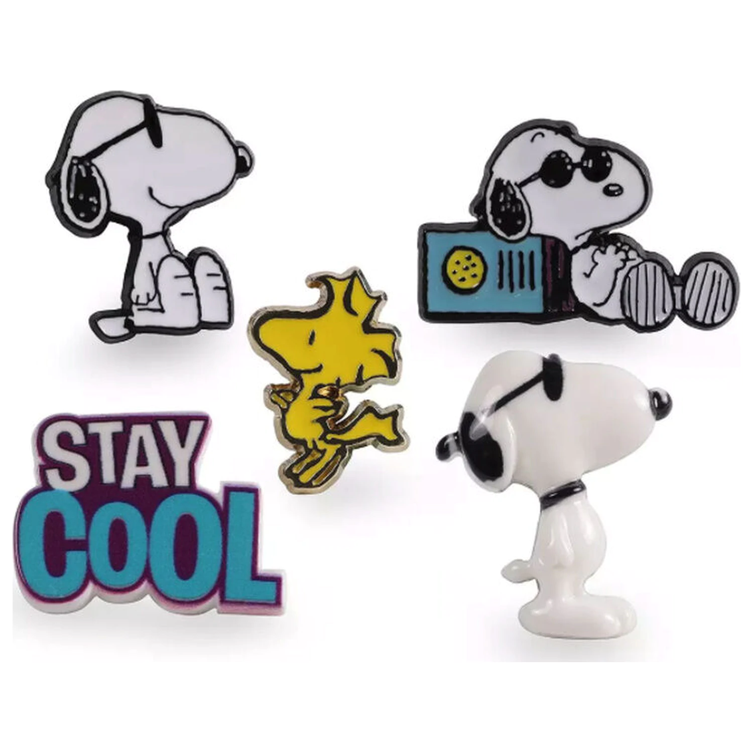 Peanuts Snoopy sada 5 špendlíkov produktová fotografia