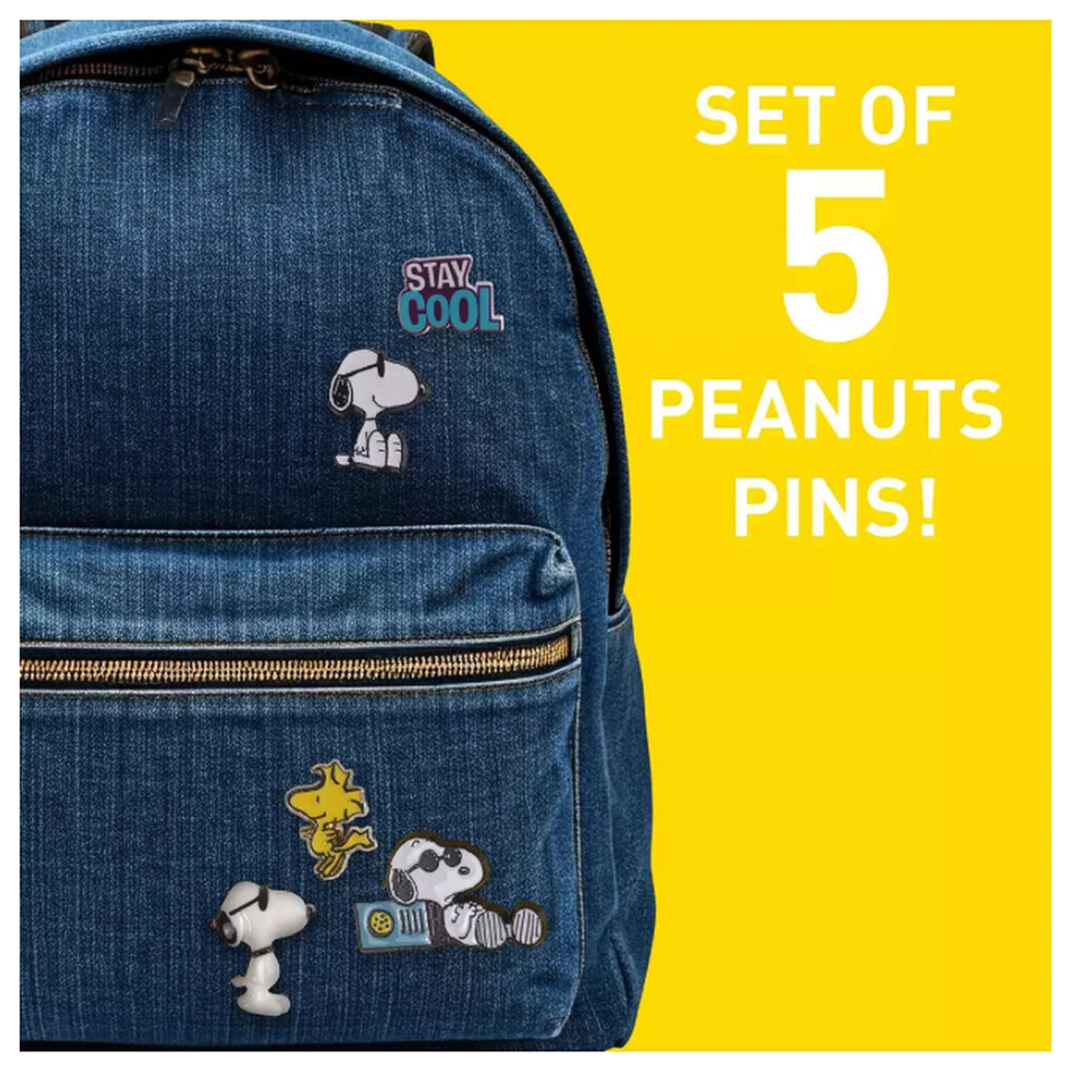 Peanuts Snoopy sada 5 špendlíkov produktová fotografia