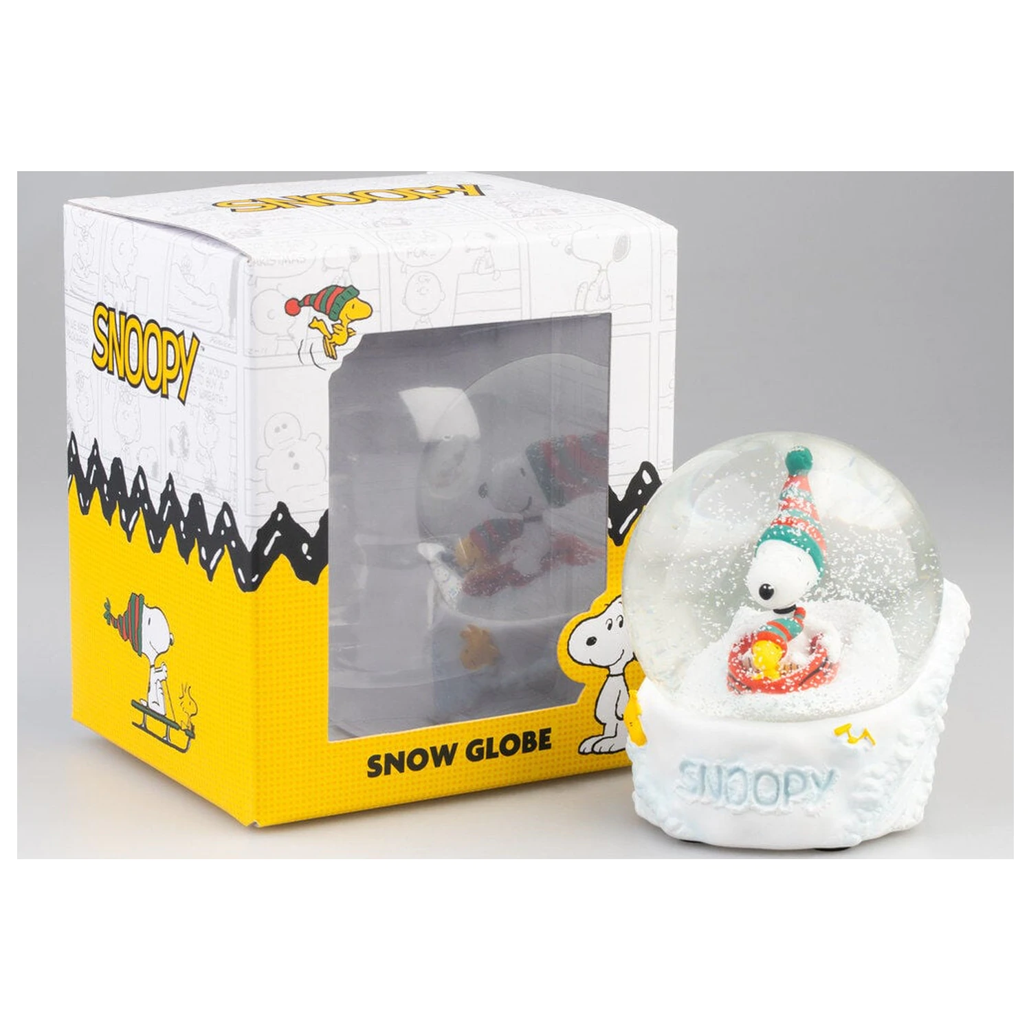 Peanuts Snoopy snehová guľa produktová fotografia