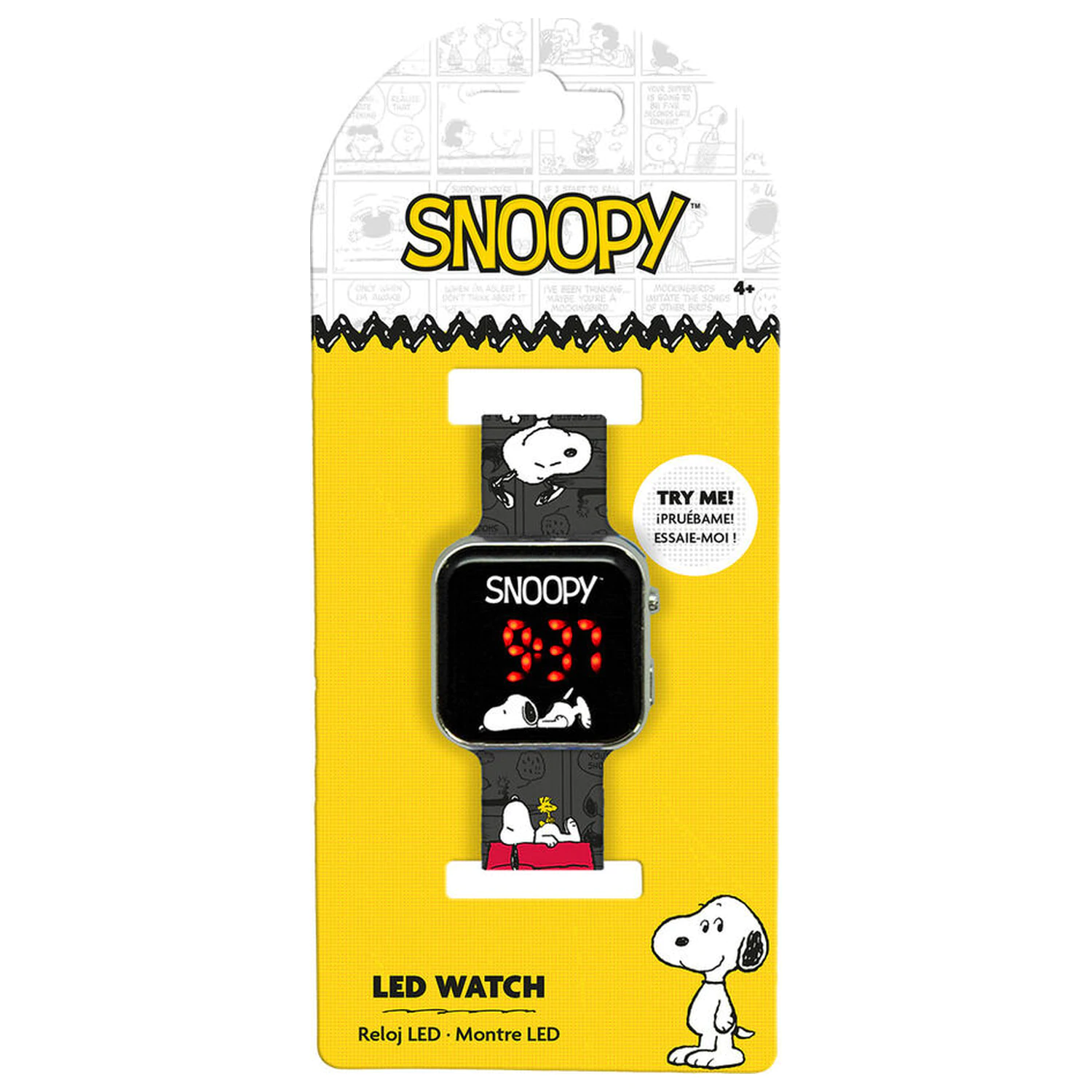 Peanuts Snoopy led hodinky produktová fotografia