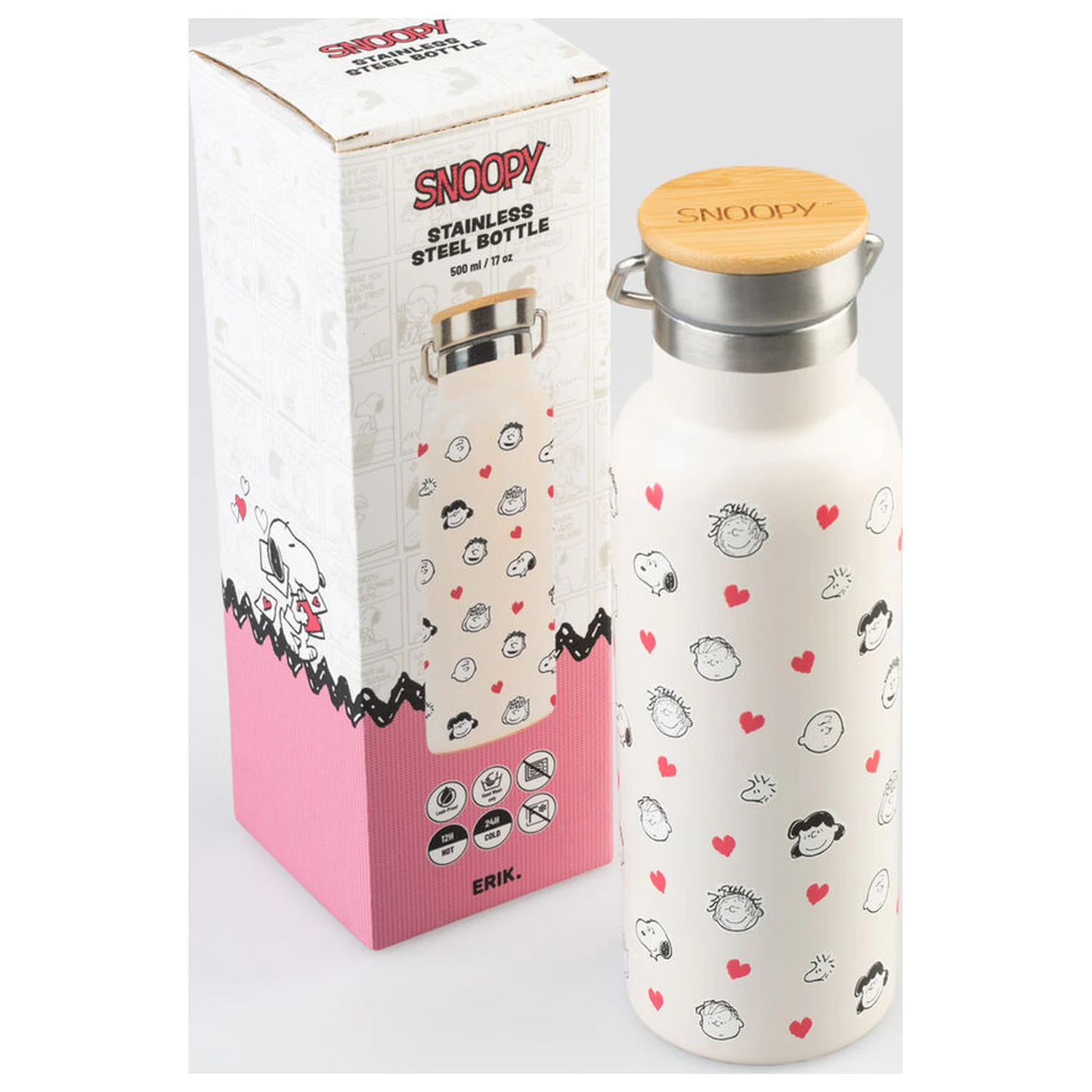 Peanuts Snoopy fľaša z nehrdzavejúcej ocele 500ml produktová fotografia