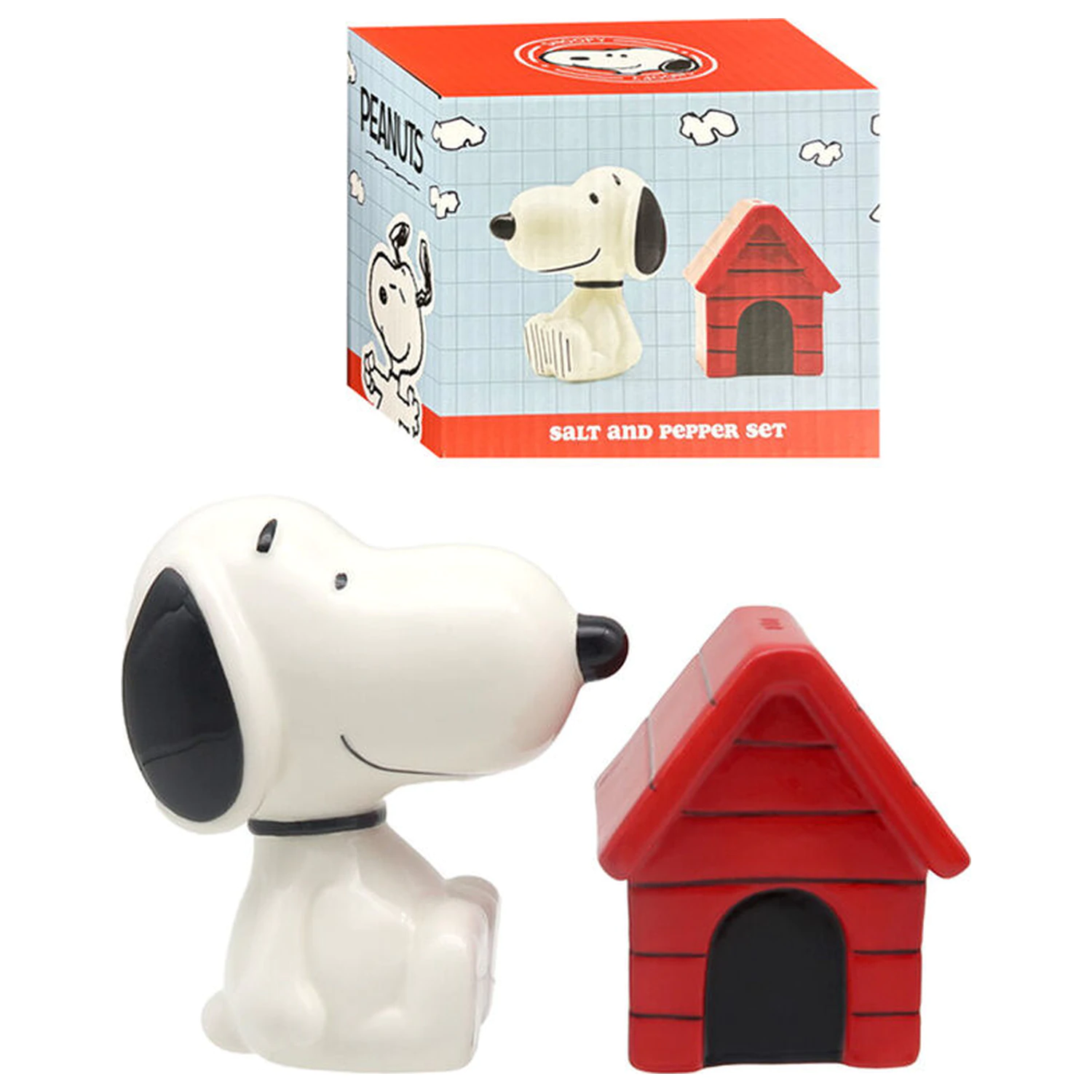 Peanuts Snoopy & Woodstock sada soľničky a koreničky produktová fotografia