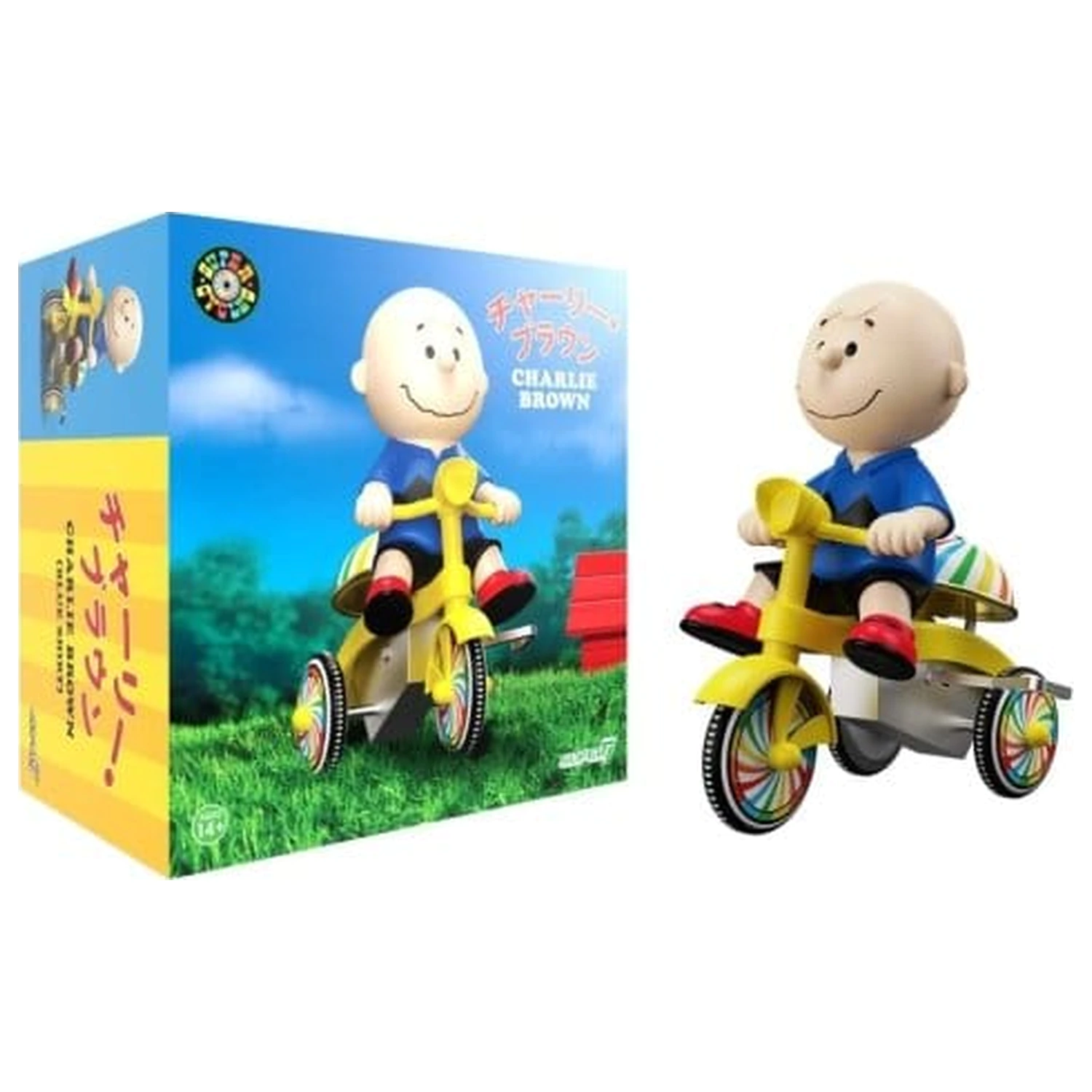 Peanuts Super Cycles vozidlo Charlie Brown (modré so žltou trojkolkou) produktová fotografia