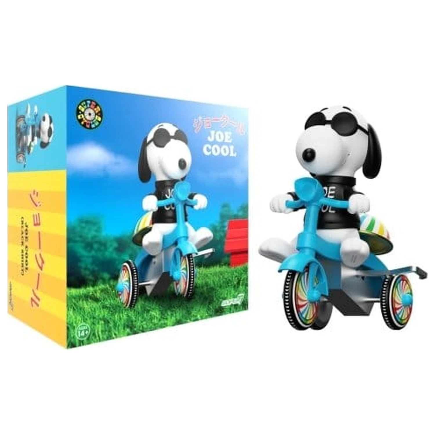 Peanuts Super Cycles vozidlo Joe Cool (čierne s modrou trojkolkou) produktová fotografia