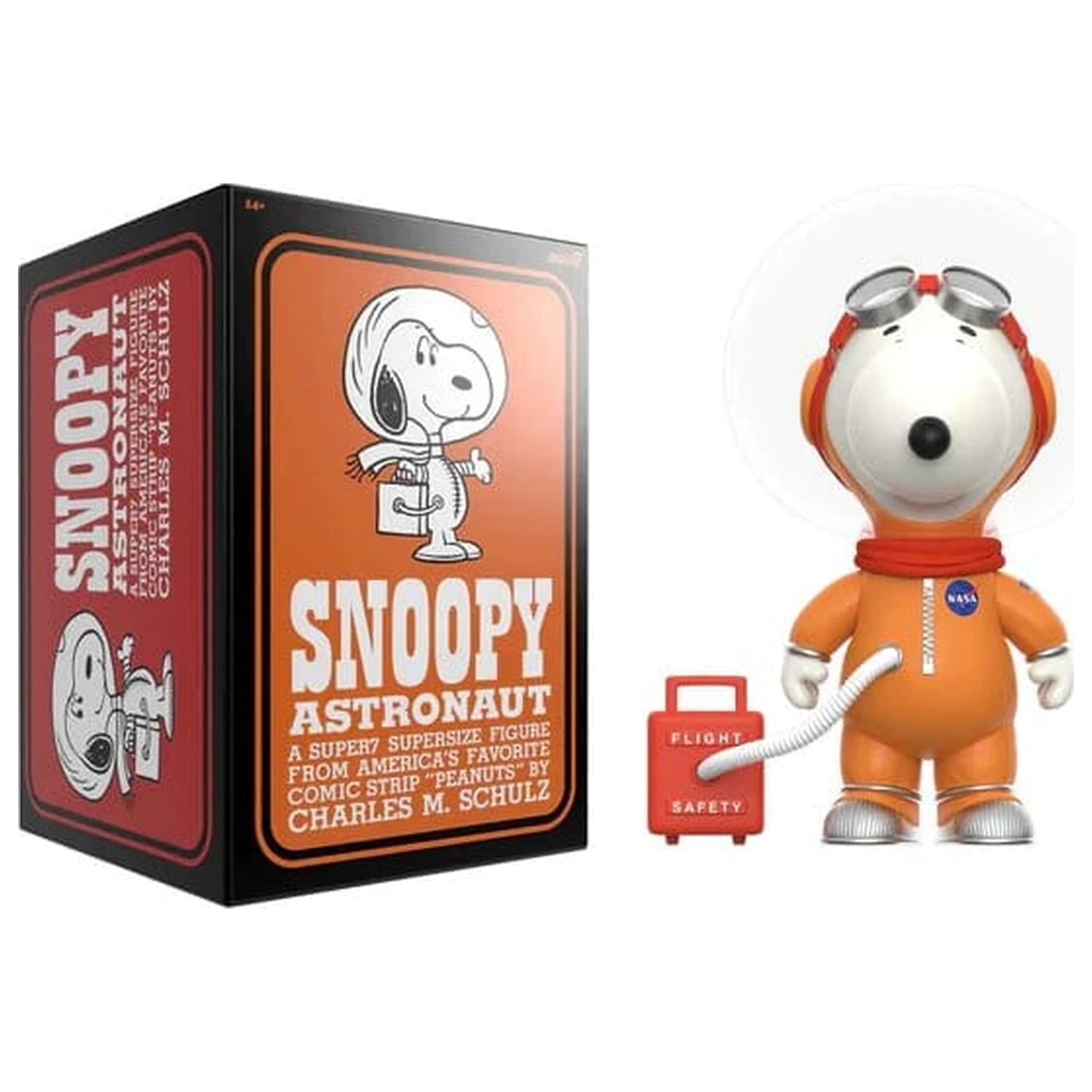 Peanuts Supersize vinylová akčná figúrka Snoopy Spacesuit Orange 30 cm produktová fotografia