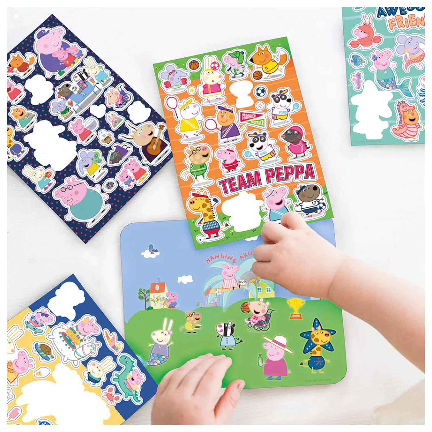 Peppa Pig Awesome Friends súprava okenných nálepiek produktová fotografia