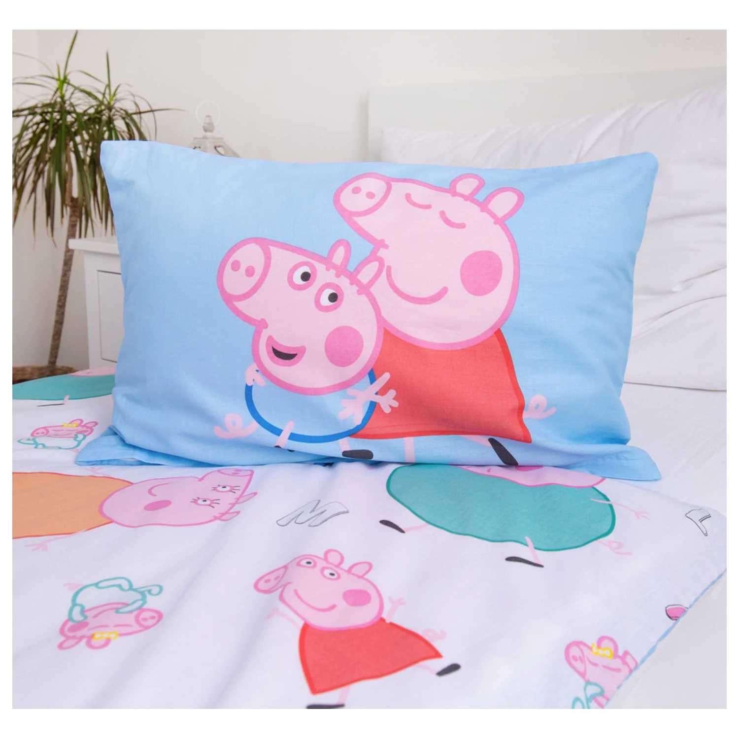 Peppa Pig Big Pig Family pre deti, do škôlky obliečka na perinu produktová fotografia