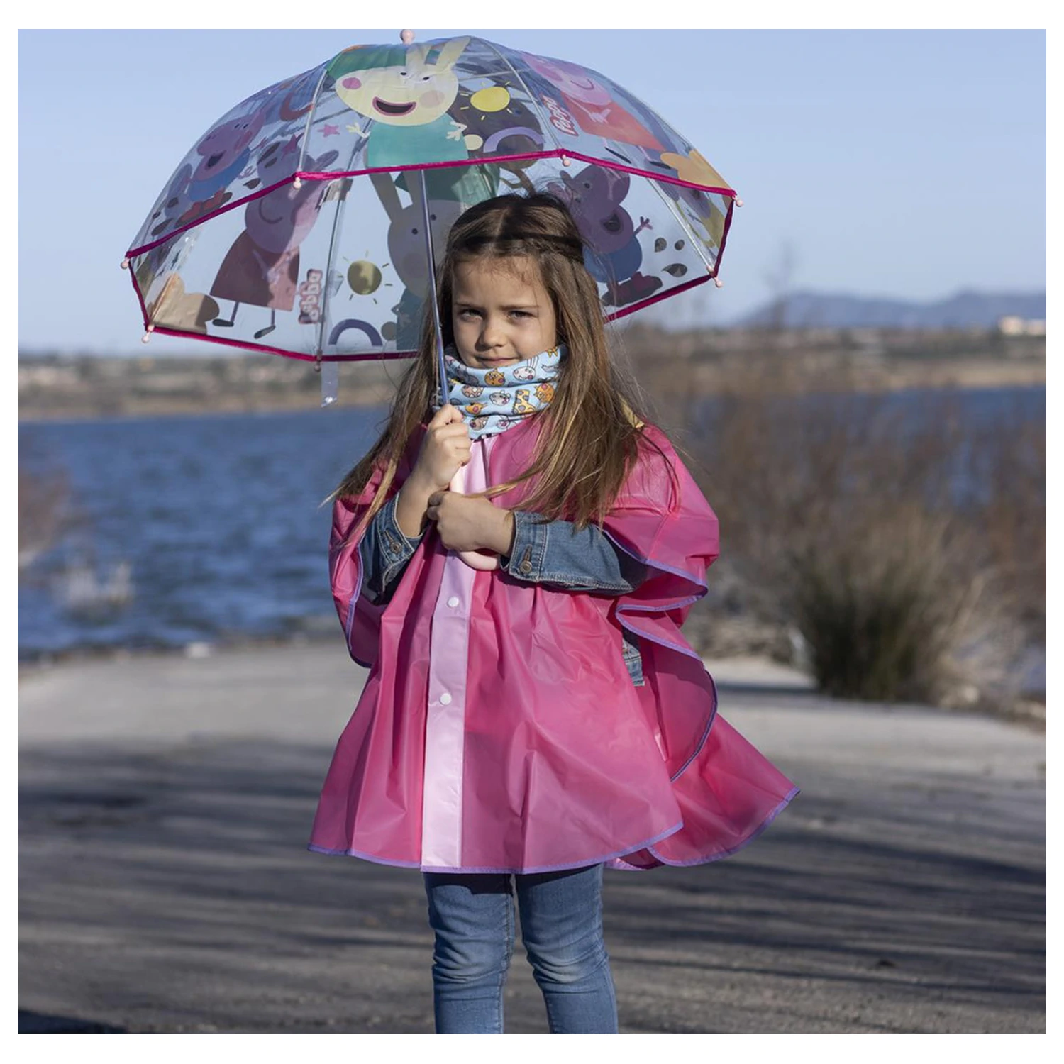 Peppa Pig Buddies Detský priehľadný dáždnik Ø71 cm produktová fotografia