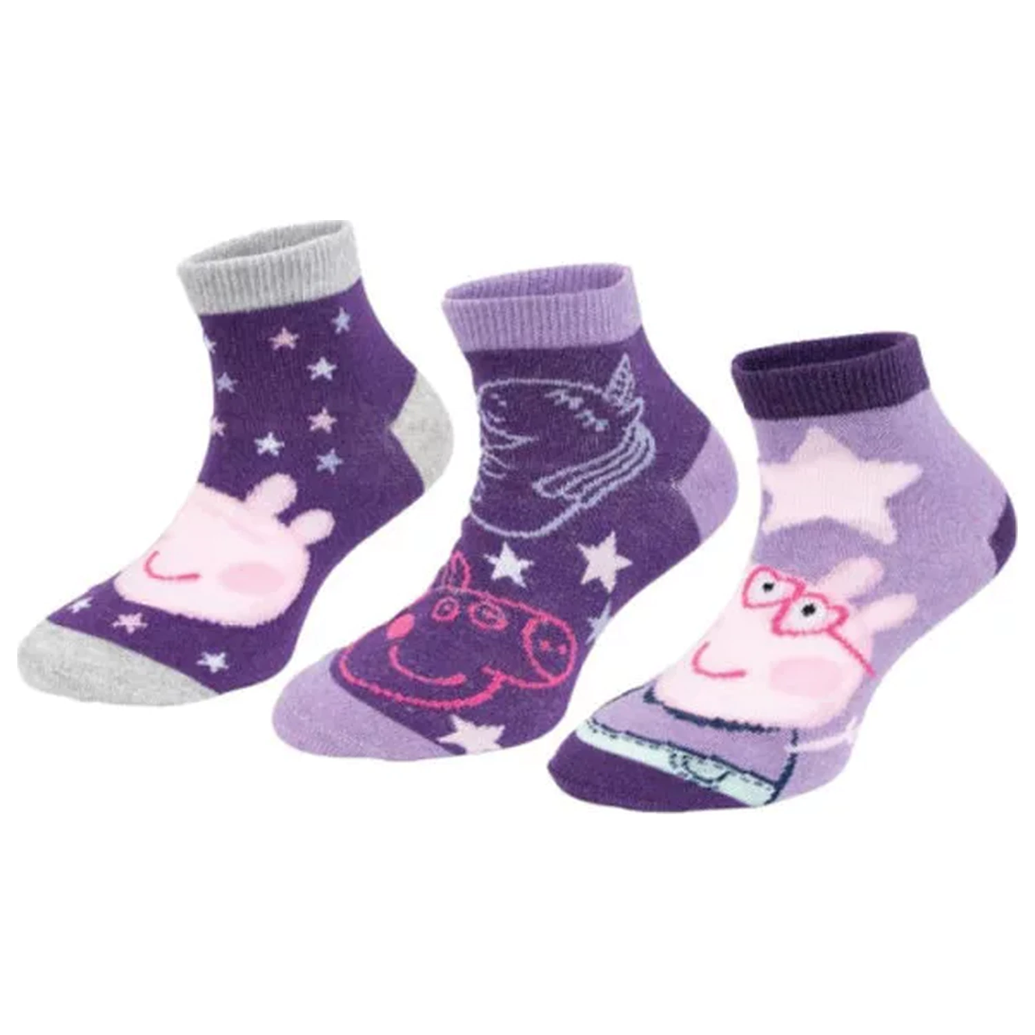 Peppa Pig Dream Purple detské tajné ponožky 23/26 produktová fotografia